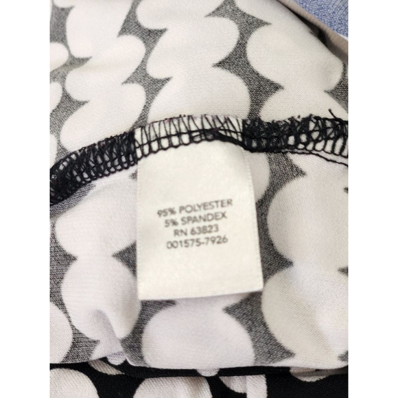 CJ banks Long Sleeve Polka Dot top in Black and White - Picture 7 of 8